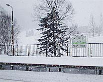 冬のトマム駅