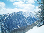 アスペンのスキー場から見えるロッキー山脈