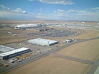 デンバー空港の空撮写真