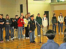 Introductions at Chuo Jr. High School 