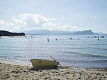 小樽方面の海水浴場