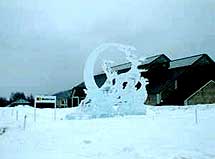 トマムスキー場の氷像