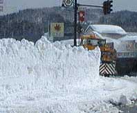 排雪作業中の様子